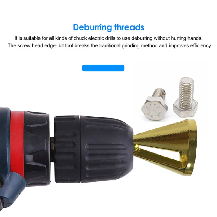 Chamfer Stainless Steel Deburring External Chamfer Tool Hexagonal Handle Three-slot Chamfer (Black) - Others by PMc TechLife | Online Shopping South Africa | PMc TechLife | Buy Now Pay Later Mobicred