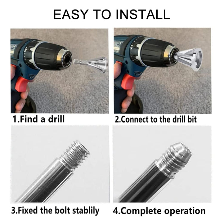 Chamfer Stainless Steel Deburring External Chamfer Tool Hexagonal Handle Three-slot Chamfer (Black) - Others by PMc TechLife | Online Shopping South Africa | PMc TechLife | Buy Now Pay Later Mobicred