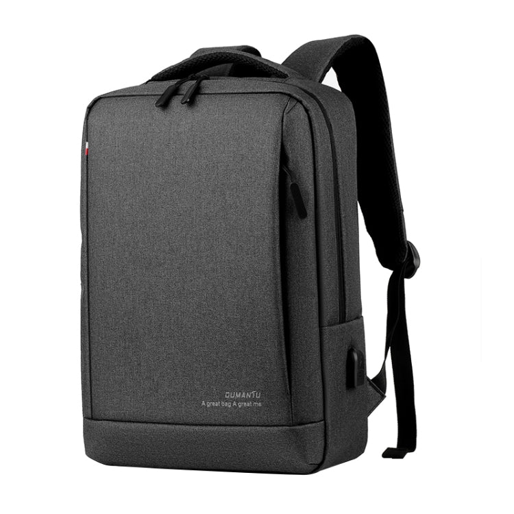 OUMANTU 9003 Business Laptop Bag Oxford Cloth Large Capacity Backpack with External USB Port(Grey) - Backpacks by OUMANTU | Online Shopping South Africa | PMC Jewellery | Buy Now Pay Later Mobicred