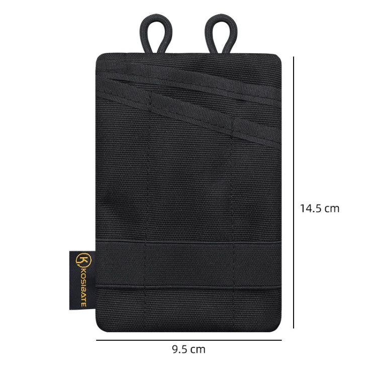 KOSIBATE H250 Outdoor Portable Card Holder Key Storage Bag (Black) - Other Bags by PMC Jewellery | Online Shopping South Africa | PMC Jewellery