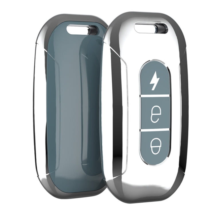 Electric Vehicle Key Electroplated TPU Case For AIMA C (Blue) - Car Key Cases by PMC TechLife | Online Shopping South Africa | PMC TechLife | Buy Now Pay Later Mobicred