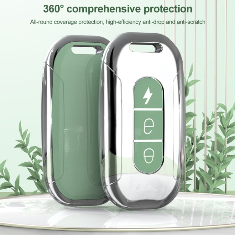 Electric Vehicle Key Electroplated TPU Case For AIMA C (Blue) - Car Key Cases by PMC TechLife | Online Shopping South Africa | PMC TechLife | Buy Now Pay Later Mobicred