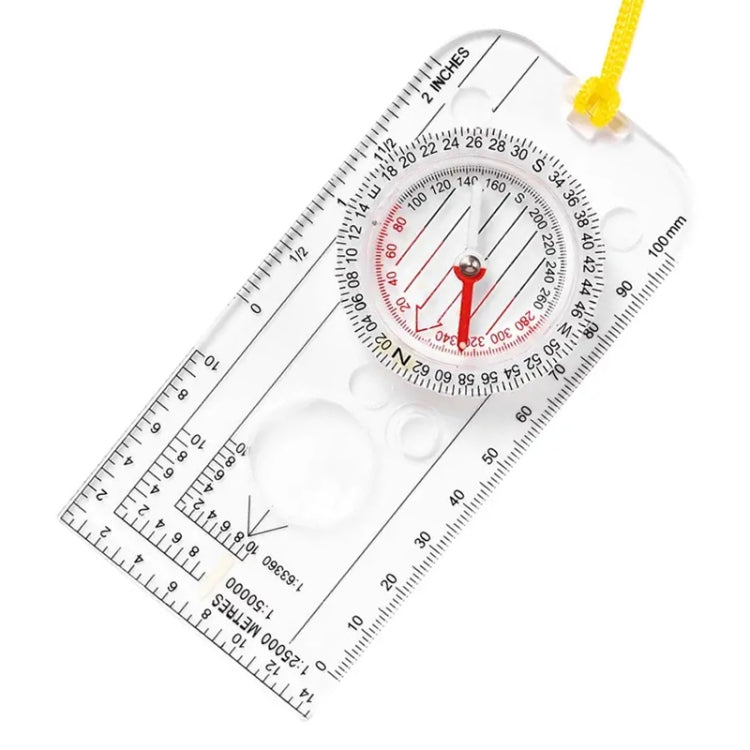 Nisa DC40-3A Outdoor Transparent Compass Map Scale - Hiking Meter by PMC TechLife | Online Shopping South Africa | PMC TechLife | Buy Now Pay Later Mobicred