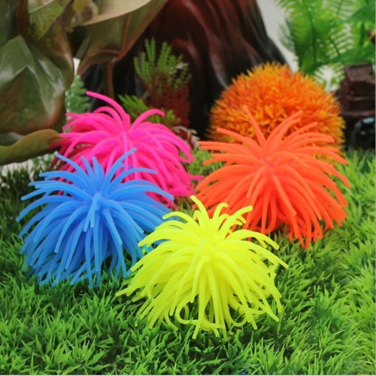 Aquarium Articles Decoration TPR Simulation Sea Urchin Ball Coral, Size: M, Diameter: 10cm(Blue) - Fish Tank Decoration by PMc TechLife | Online Shopping South Africa | PMc TechLife | Buy Now Pay Later Mobicred