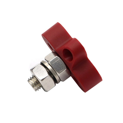 Single Heavy-Duty Terminal Studs Red M10 Bus Bar for Car / RV / Boat - Booster Cable & Clip by PMC Jewellery | Online Shopping South Africa | PMC Jewellery