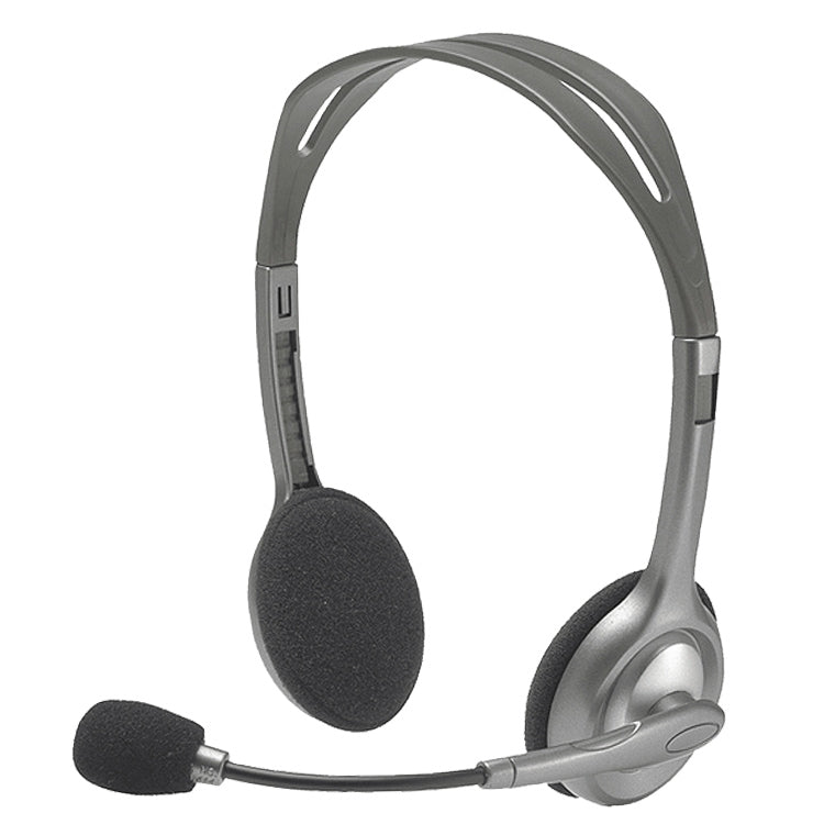 Logitech H110 Dual 3.5mm Audio Plugs Stereo Headset - Multimedia Headset by Logitech | Online Shopping South Africa | PMC Jewellery | Buy Now Pay Later Mobicred