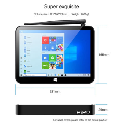 PiPo X11 TV Box Style Tablet Mini PC, 3GB+64GB, 9.0 inch Windows 10 Intel Celeron N4020 Quad Core up to 2.8GHz, US/EU Plug(Black) - Windows Mini PCs by PiPo | Online Shopping South Africa | PMC Jewellery