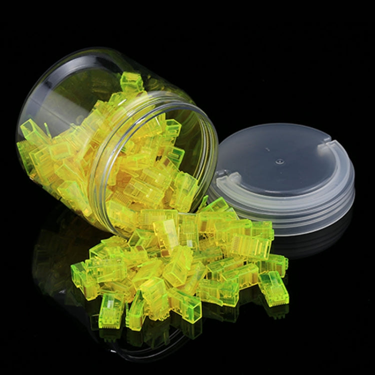 100 PCS Anpwoo Amp01 RJ45 Connector Modular Plug(Yellow) - Lan Cable and Tools by PMC TechLife | Online Shopping South Africa | PMC TechLife | Buy Now Pay Later Mobicred
