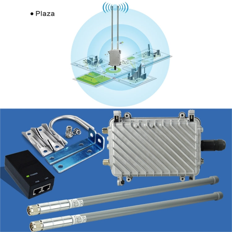 COMFAST CF-WA700 Qualcomm AR9341 300Mbps/s Outdoor Wireless Network Bridge with Dual Antenna 48V POE Adapter & AP / Router Mode, Classfication Function, 85 Devices Connecting Synchronously - Network Hardware by COMFAST | Online Shopping South Africa | PMC Jewellery | Buy Now Pay Later Mobicred