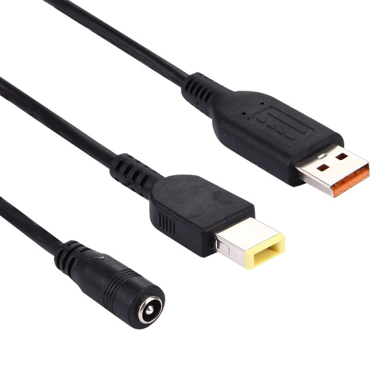 5.5x2.1mm Female to Lenovo YOGA 3 & Big Square (First Generation) Male Interfaces Power Adapter Cable for Lenovo Laptop Notebook, Length: about 30cm - For Lenovo by PMC Jewellery | Online Shopping South Africa | PMC Jewellery | Buy Now Pay Later Mobicred