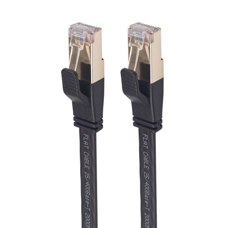 CAT8-2 Double Shielded CAT8 Flat Network LAN Cable, Length: 10m - Lan Cable and Tools by PMC Jewellery | Online Shopping South Africa | PMC Jewellery | Buy Now Pay Later Mobicred