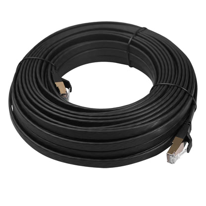 CAT8-2 Double Shielded CAT8 Flat Network LAN Cable, Length: 10m - Lan Cable and Tools by PMC Jewellery | Online Shopping South Africa | PMC Jewellery | Buy Now Pay Later Mobicred