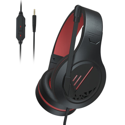 SADES MH601 3.5mm Plug Wire-controlled Noise Reduction E-sports Gaming Headset with Retractable Microphone, Cable Length: 2.2m(Black Red) - Multimedia Headset by SADES | Online Shopping South Africa | PMC Jewellery | Buy Now Pay Later Mobicred