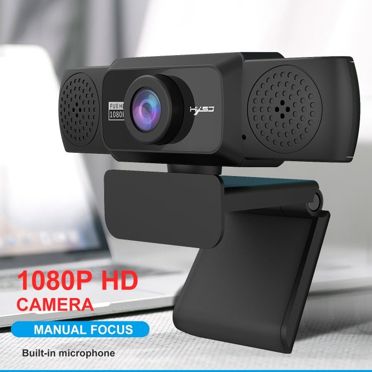 HXSJ S5 1080P Adjustable HD Video Webcam PC Camera with Microphone(Black) - free shipping - PMC Jewellery - Order now!