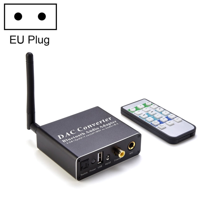 NK-Q8 Bluetooth Audio Adapter DAC Converter with Remote Control, EU Plug - Audio Signal Switcher by PMC Jewellery | Online Shopping South Africa | PMC Jewellery | Buy Now Pay Later Mobicred