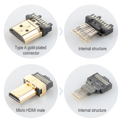 ULT-unite Gold-plated Head HDMI Male to Micro HDMI Male Nylon Braided Cable, Cable Length: 3m(Black) - Cable by ult-unite | Online Shopping South Africa | PMC Jewellery | Buy Now Pay Later Mobicred