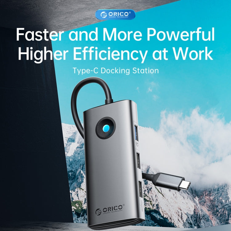 ORICO PW11-6P Type-C / USB-C 6-in-1 5Gbps Multifunction Docking Station (Silver) - free shipping - PMC TechLife - Order now!