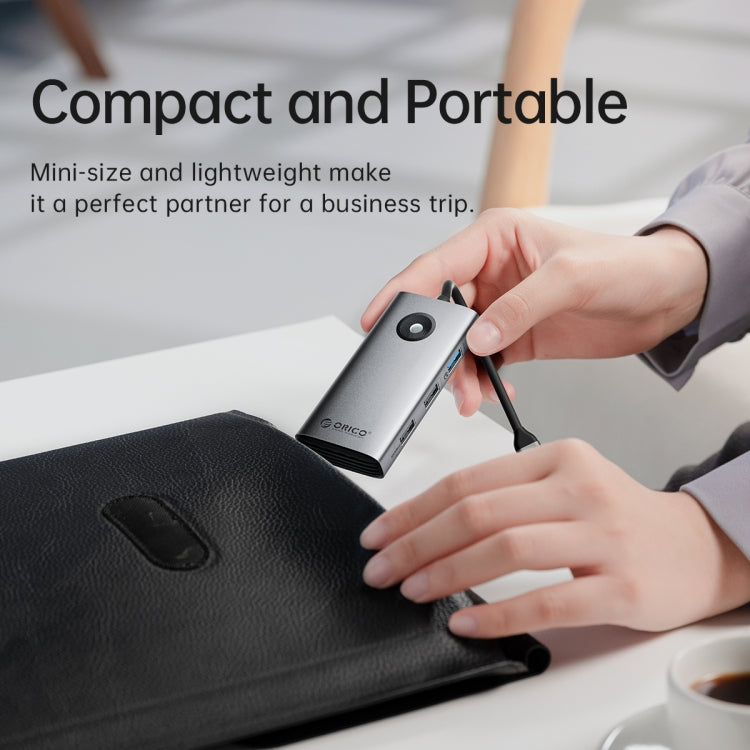 ORICO PW11-6P Type-C / USB-C 6-in-1 5Gbps Multifunction Docking Station (Silver) - free shipping - PMC TechLife - Order now!