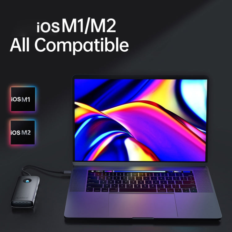 ORICO PW11-6P Type-C / USB-C 6-in-1 5Gbps Multifunction Docking Station (Silver) - free shipping - PMC TechLife - Order now!