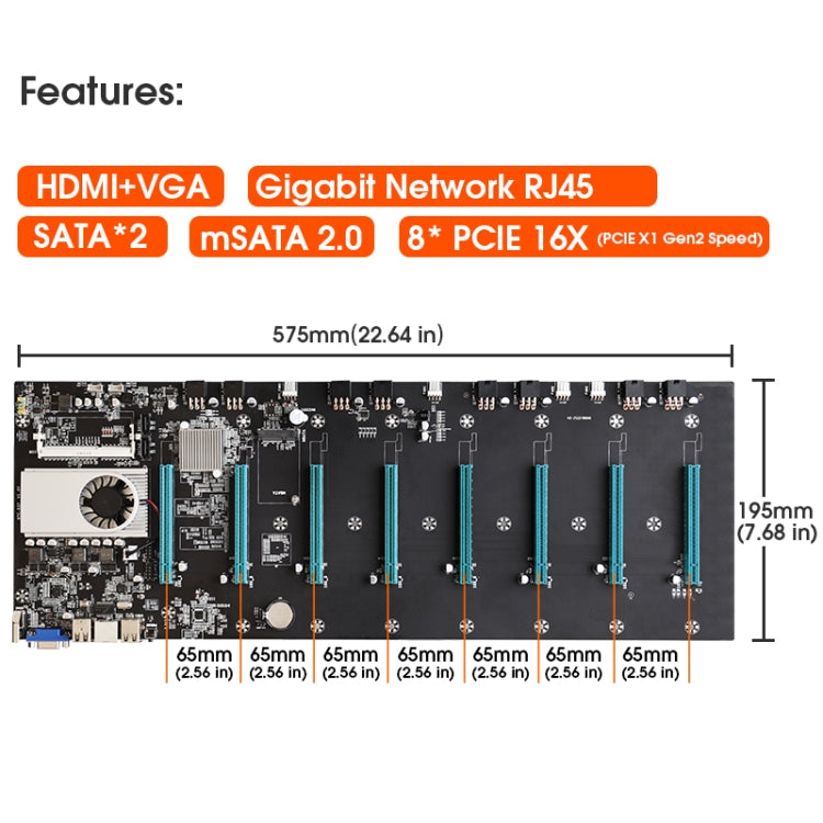 BTC-S37 Professional Mining Motherboard - Motherboard by PMC TechLife | Online Shopping South Africa | PMC TechLife | Buy Now Pay Later Mobicred