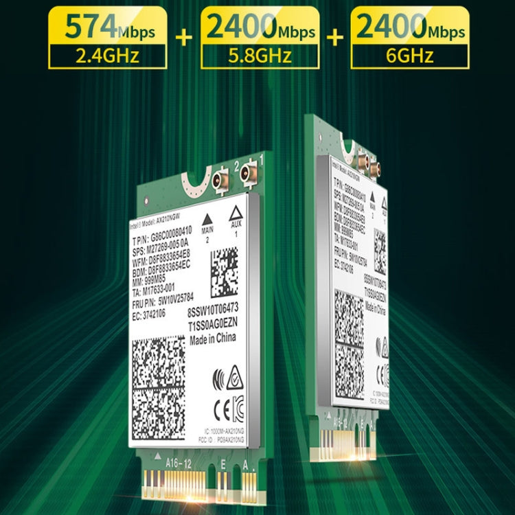 COMFAST AX210 vPro-M 5374Mbps Bluetooth 5.2 Tri-band Wireless Network Card - free shipping - PMC Jewellery - Order now!