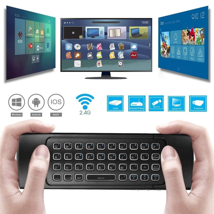 MX3-L Voice with Backlight 2.4GHz Fly Air Mouse Wireless Keyboard Remote Control - MINI PC Accessories & Gadgets by PMC Jewellery | Online Shopping South Africa | PMC Jewellery | Buy Now Pay Later Mobicred