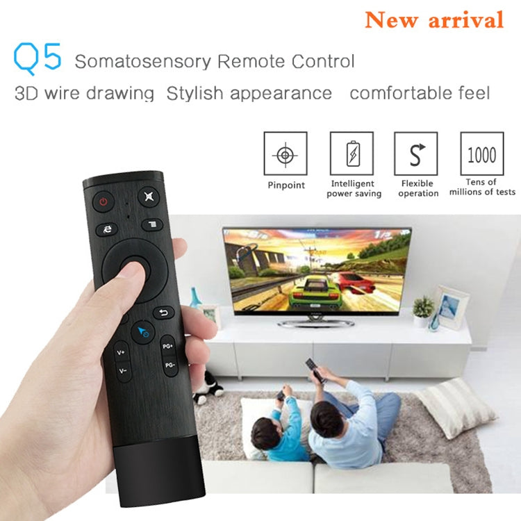Q5 Voice Foreign Version USB 2.4G Wireless Voice Flying Mouse Remote Control, Support Set-Top Box / Computer - MINI PC Accessories & Gadgets by PMC Jewellery | Online Shopping South Africa | PMC Jewellery | Buy Now Pay Later Mobicred
