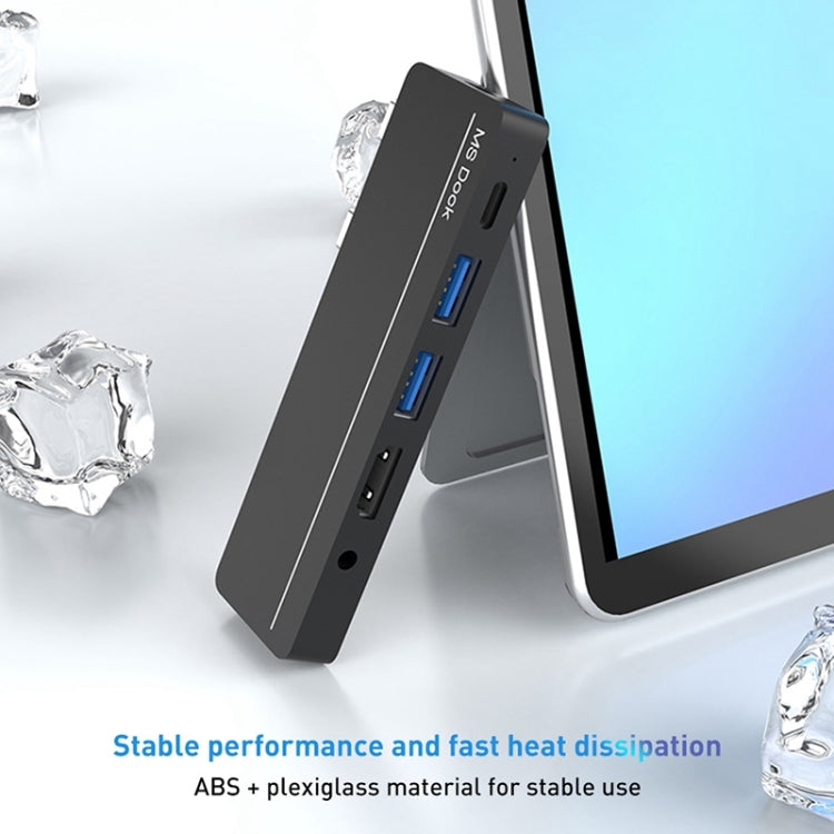 Rocketek SHX5 Multifunctional Dual Type-C Ports Expansion Dock HUB Adapter - USB HUB by ROCKETEK | Online Shopping South Africa | PMC Jewellery | Buy Now Pay Later Mobicred