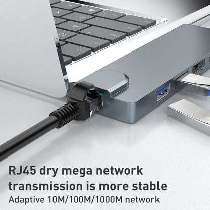 Rocketek SHL731 8 in 1 60W PD / RJ45 / 4K HDMI / USB 3.0 HUB Adapter for Surface Pro 3 / 4 / GO - USB 3.0 HUB by ROCKETEK | Online Shopping South Africa | PMC Jewellery | Buy Now Pay Later Mobicred