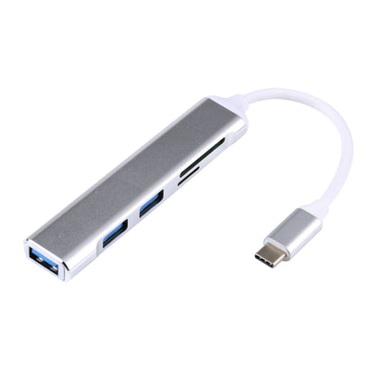 5 in 1 USB-C / Type-C 3.1 to SD / TF Card Slot + 3 USB 3.0 Ports Multifunctional Docking Station HUB (Grey) - USB HUB by PMC Jewellery | Online Shopping South Africa | PMC Jewellery | Buy Now Pay Later Mobicred