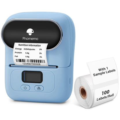 Phomemo M110 Home Handheld Mini Bluetooth Thermal Printer (Blue) - Printer by PMC Jewellery | Online Shopping South Africa | PMC Jewellery | Buy Now Pay Later Mobicred