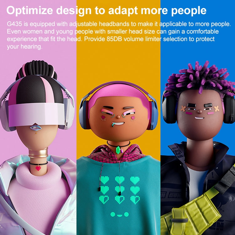 Logitech G435 Wireless Bluetooth Dual Mode Gaming Headset (Blue) - free shipping - PMC Jewellery - Order now!