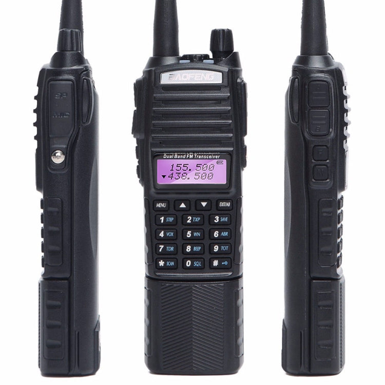 BaoFeng UV-82T Tri-Band Two-Way Radio Dual Antenna Handheld Walkie Talkie, EU Plug - Handheld Walkie Talkie by BAOFENG | Online Shopping South Africa | PMC Jewellery | Buy Now Pay Later Mobicred