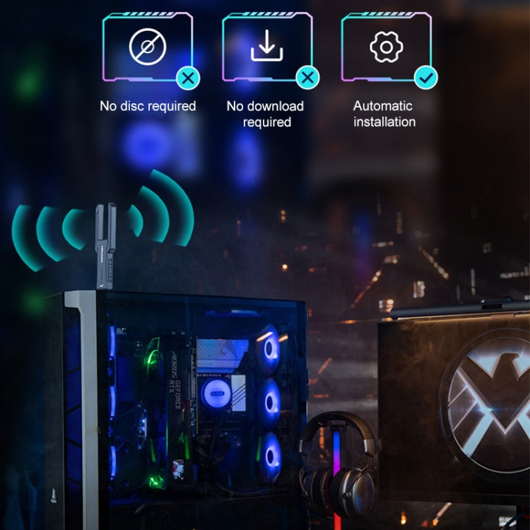COMFAST 972AX 5400Mbps WiFi6 Free Drive USB Wireless Network Card - free shipping - PMC Jewellery - Order now!