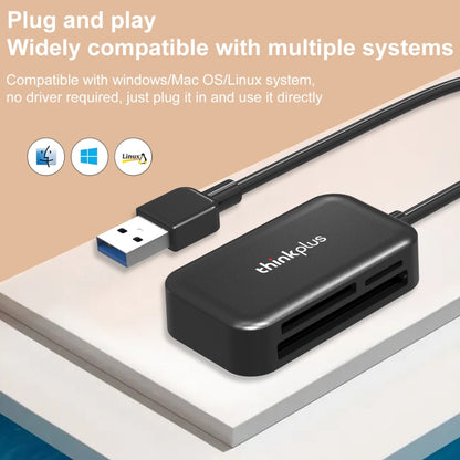 Lenovo thinkplus TC102 USB 3 in 1 Multi-function Card Reader -  by Lenovo | Online Shopping South Africa | PMC Jewellery | Buy Now Pay Later Mobicred