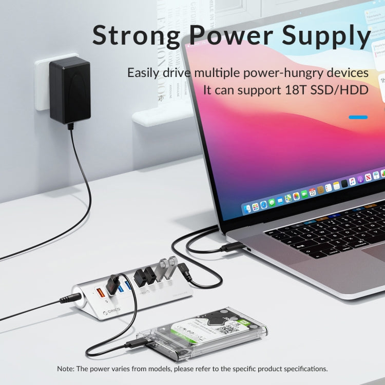ORICO M3UT3 3-port USB 3.2 HUB with Card Reader (Silver) - free shipping - PMC Jewellery - Order now!