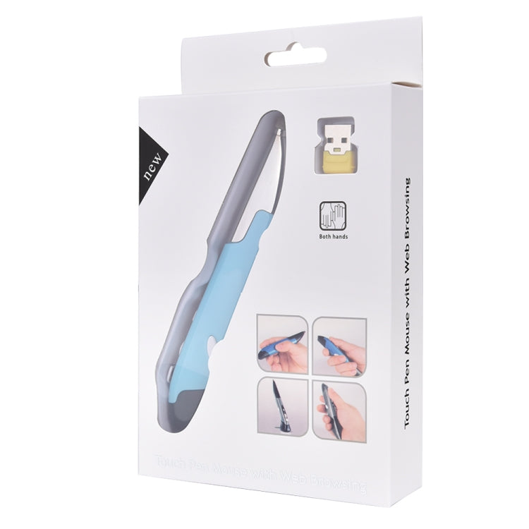 PR-06 4-keys Smart Wireless Optical Mouse with Stylus Pen Function (Blue) - Wireless Mice by PMC Jewellery | Online Shopping South Africa | PMC Jewellery | Buy Now Pay Later Mobicred