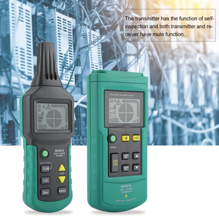 BSIDE MS6818 9V Buried Cable Finder Tracker, Measuring Range: AC / DC 12V-400V - Lan Cable and Tools by PMC TechLife | Online Shopping South Africa | PMC TechLife | Buy Now Pay Later Mobicred