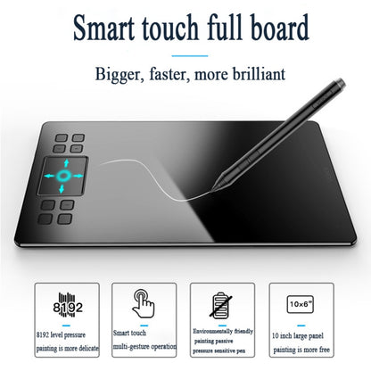 VEIKK A50 10x6 inch 5080 LPI Smart Touch Electronic Graphic Tablet, with Type-c Interface -  by VEIKK | Online Shopping South Africa | PMC Jewellery