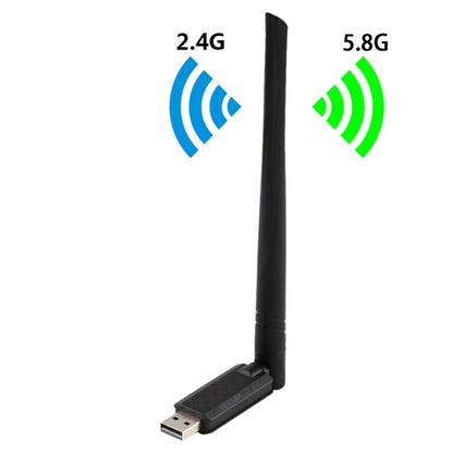 EDUP EP-AC1666 Dual Band 11AC 650Mbps High Speed Wireless USB Adapter WiFi Receiver, Driver Free - USB Network Adapter by EDUP | Online Shopping South Africa | PMC Jewellery | Buy Now Pay Later Mobicred