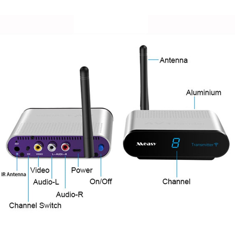 Measy AV220 2.4GHz Wireless Audio / Video Transmitter and Receiver, Transmission Distance: 200m, EU Plug - Set Top Box & Accessories by Measy | Online Shopping South Africa | PMC Jewellery | Buy Now Pay Later Mobicred