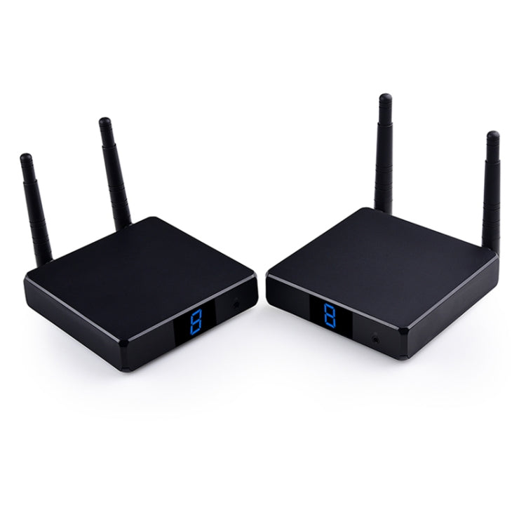 Measy FHD686-2 Full HD 1080P 3D 2.4GHz / 5.8GHz Wireless HD Multimedia Interface Extender 1 Transmitter + 2 Receiver, Transmission Distance: 200m(EU Plug) - Set Top Box & Accessories by Measy | Online Shopping South Africa | PMC Jewellery | Buy Now Pay Later Mobicred