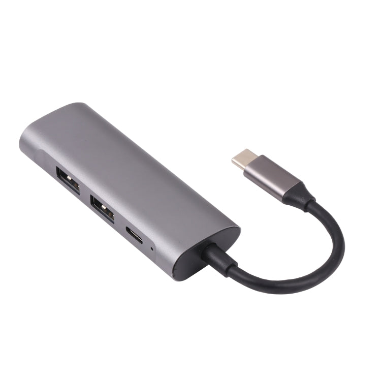 T-811 4 in 1 USB-C / Type-C to 3 USB 3.0 + USB-C / Type-C Ports HUB Docking Station - USB HUB by PMC TechLife | Online Shopping South Africa | PMC TechLife