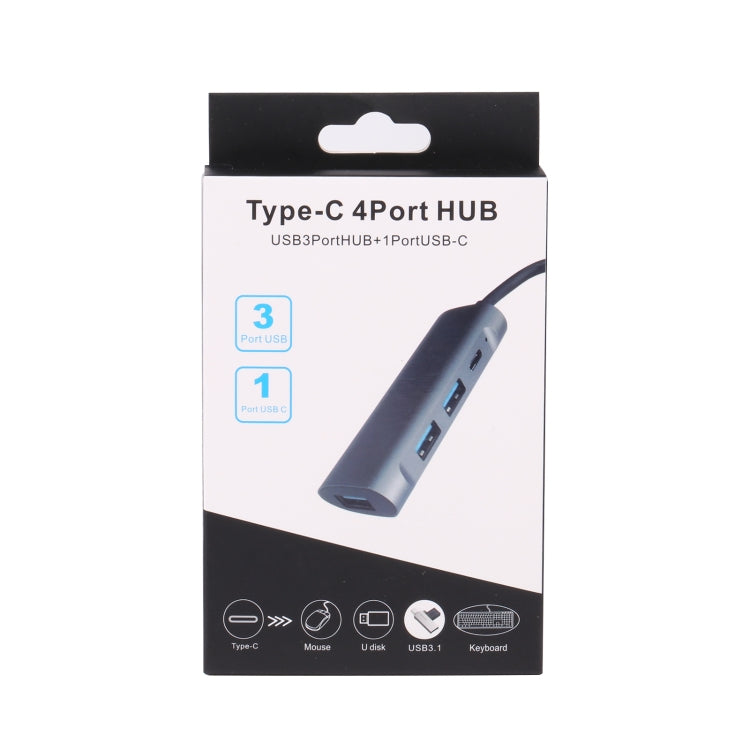 T-811 4 in 1 USB-C / Type-C to 3 USB 3.0 + USB-C / Type-C Ports HUB Docking Station - USB HUB by PMC TechLife | Online Shopping South Africa | PMC TechLife