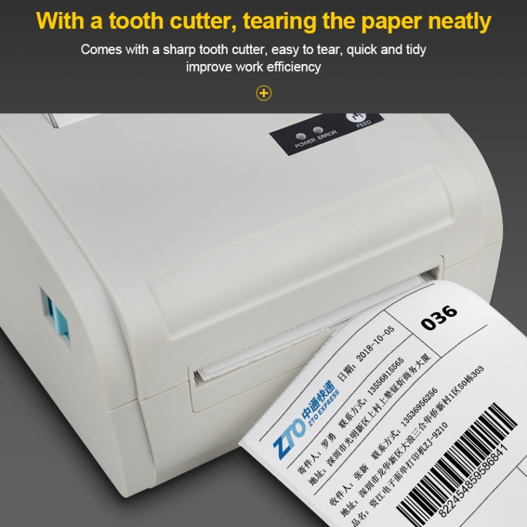 POS-9210 110mm USB POS Receipt Thermal Printer Express Delivery Barcode Label Printer, US Plug(White) - Printer by PMC Jewellery | Online Shopping South Africa | PMC Jewellery | Buy Now Pay Later Mobicred