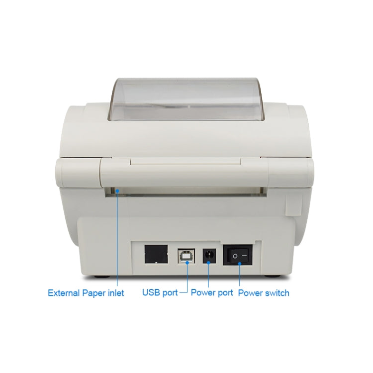POS-9210 110mm USB +  Bluetooth POS Receipt Thermal Printer Express Delivery Barcode Label Printer, AU Plug(White) - Receipt Printers by PMC Jewellery | Online Shopping South Africa | PMC Jewellery | Buy Now Pay Later Mobicred