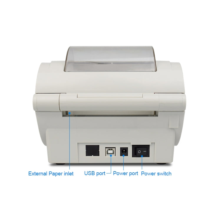 POS-9210 110mm USB +  Bluetooth POS Receipt Thermal Printer Express Delivery Barcode Label Printer, US Plug(White) - Printer by PMC Jewellery | Online Shopping South Africa | PMC Jewellery | Buy Now Pay Later Mobicred