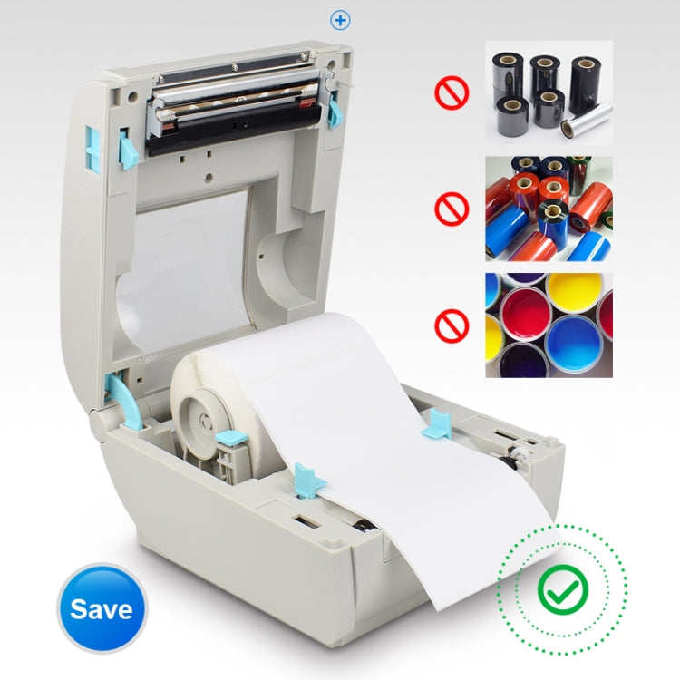 POS-9210 110mm USB +  Bluetooth POS Receipt Thermal Printer Express Delivery Barcode Label Printer, US Plug(White) - Receipt Printers by PMC Jewellery | Online Shopping South Africa | PMC Jewellery | Buy Now Pay Later Mobicred