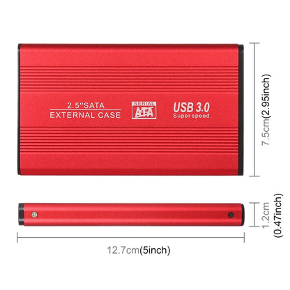 Richwell SATA R2-SATA-160GB 160GB 2.5 inch USB3.0 Super Speed Interface Mobile Hard Disk Drive(Red) - External Hard Drives by Richwell | Online Shopping South Africa | PMC Jewellery | Buy Now Pay Later Mobicred