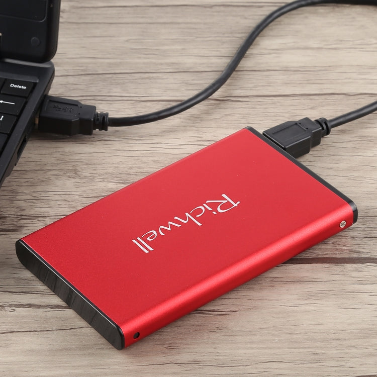 Richwell SATA R2-SATA-500GB 500GB 2.5 inch USB3.0 Super Speed Interface Mobile Hard Disk Drive(Red) - External Hard Drives by Richwell | Online Shopping South Africa | PMC Jewellery | Buy Now Pay Later Mobicred